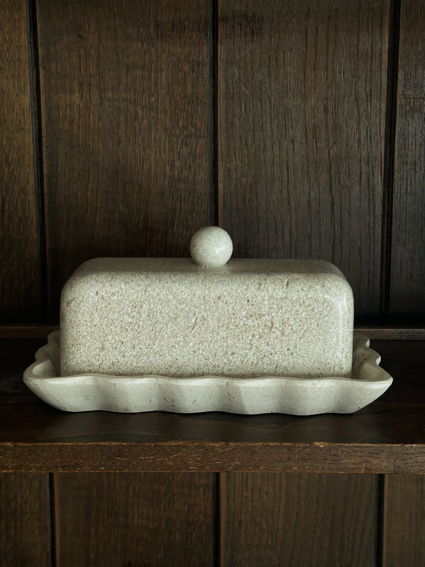 BUTTER DISH STONE
