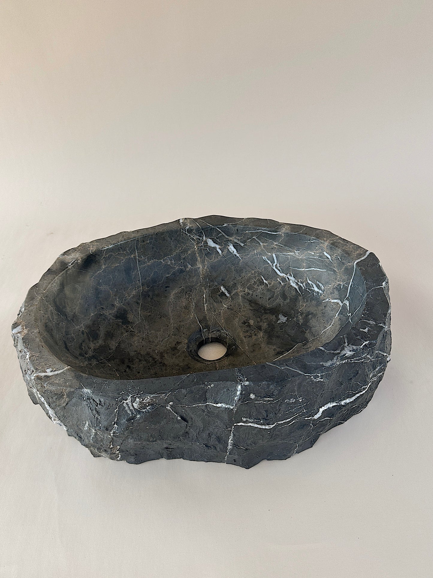 BLACK RUSTIC MARBLE SINK