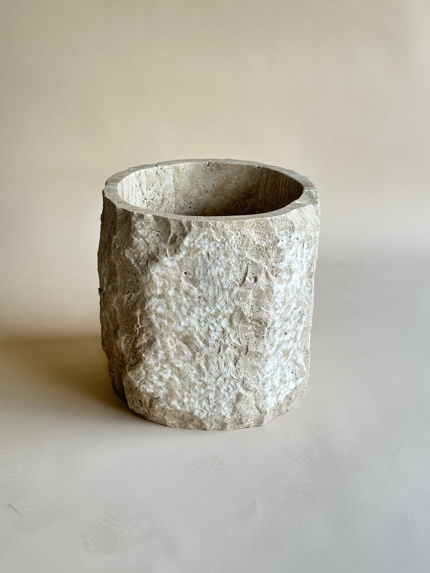 Travertine Trough - Round Small