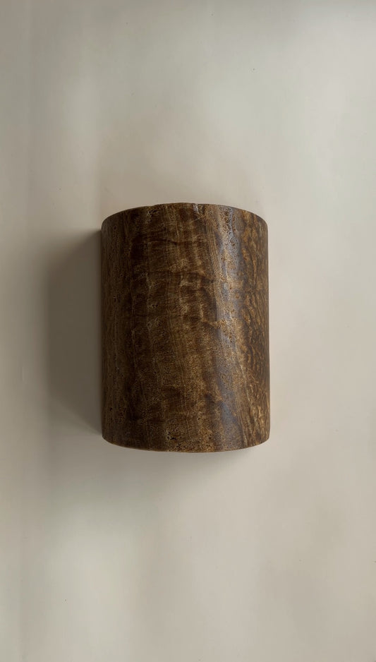 Lucia Chocolate Onyx Sconce