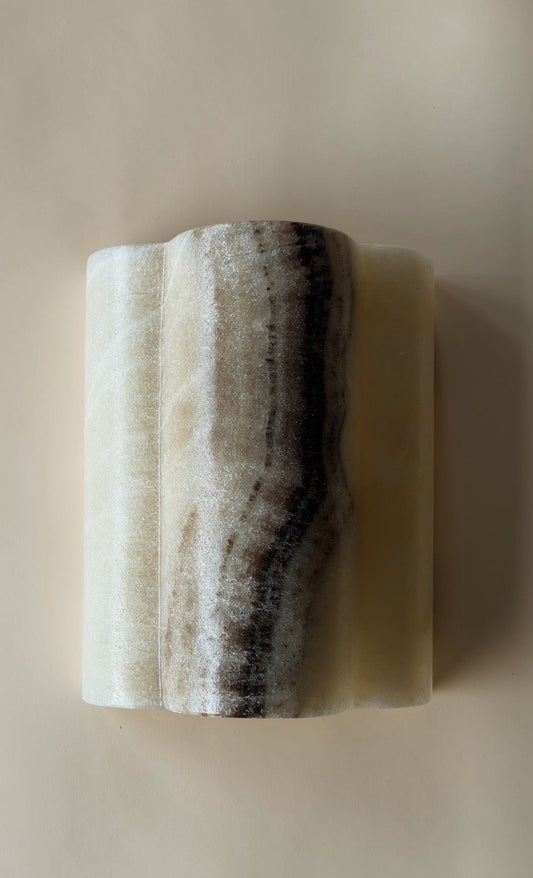 EMILIA FLUTTED ONYX SCONCE