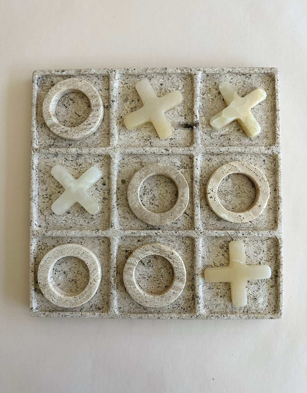 Travertine Tic Tac Toe